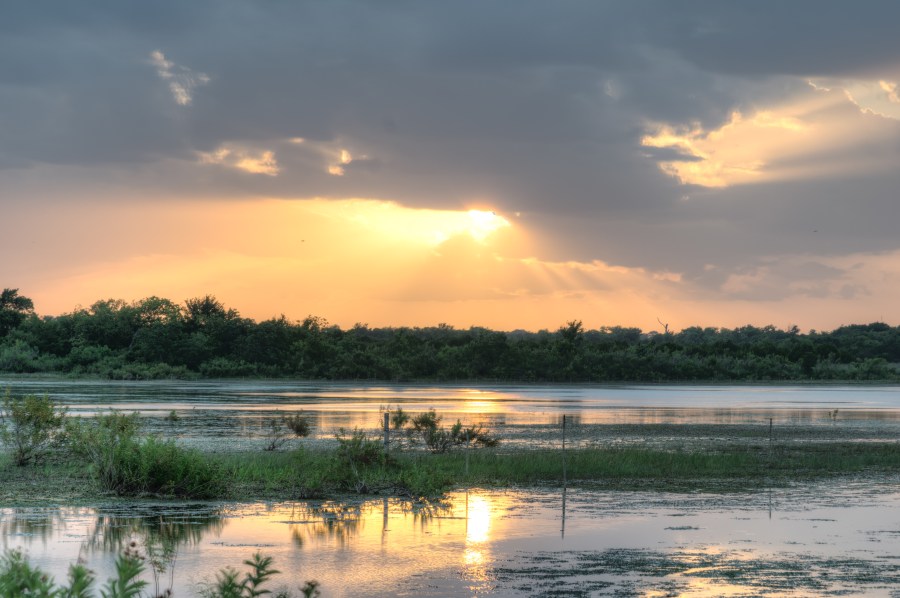 Devine Lake Park Leander Texas Sunset