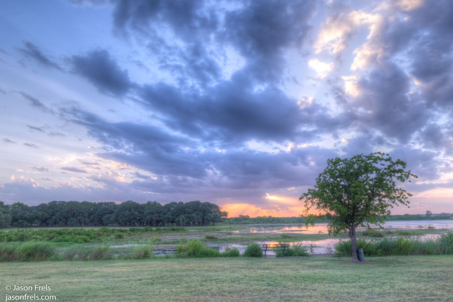 Devine Lake Park Leander Texas Sunset