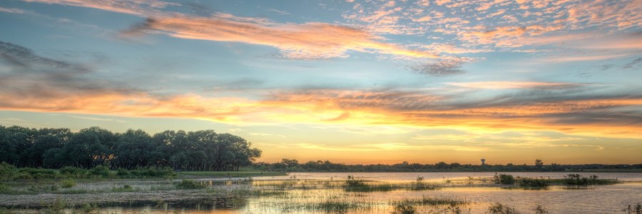 Devine Lake Park Leander Texas Sunset