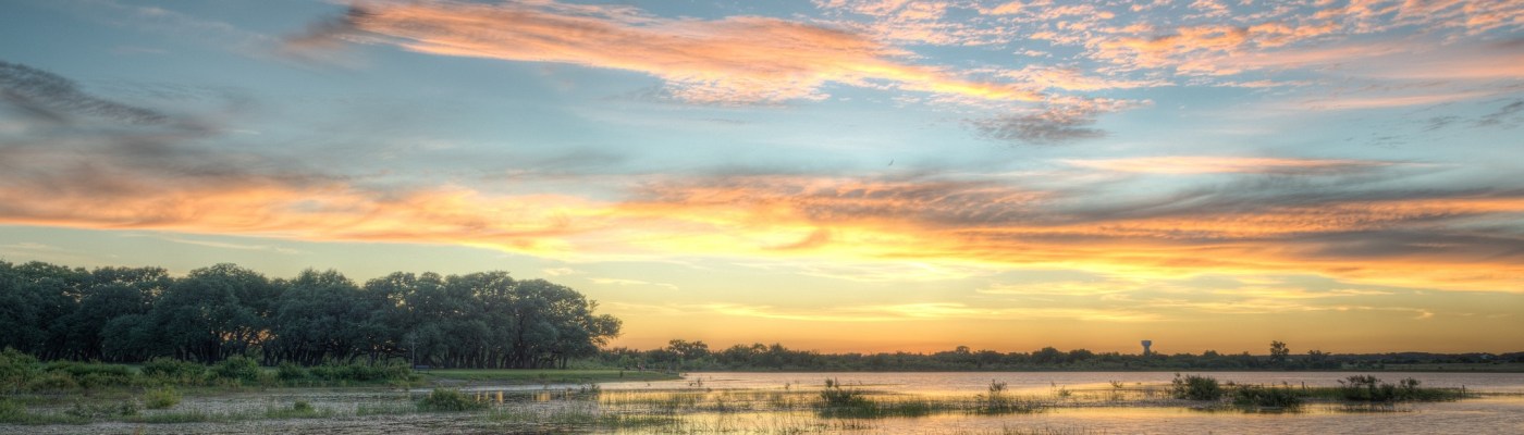 Devine Lake Park Leander Texas Sunset