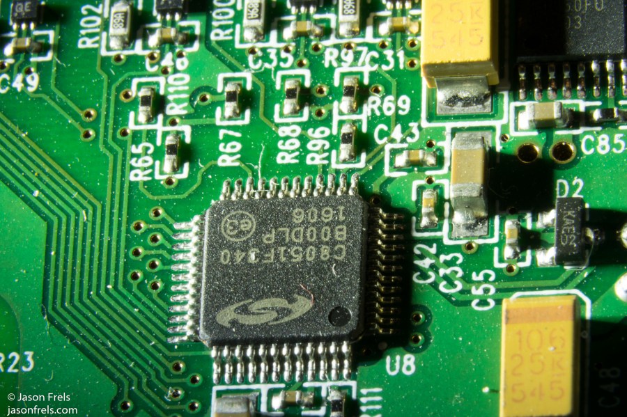 Close-up circuit board