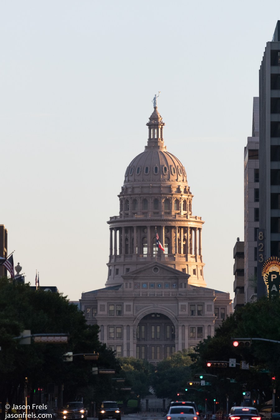 Capitol Building in Austin Texas at sunrise
