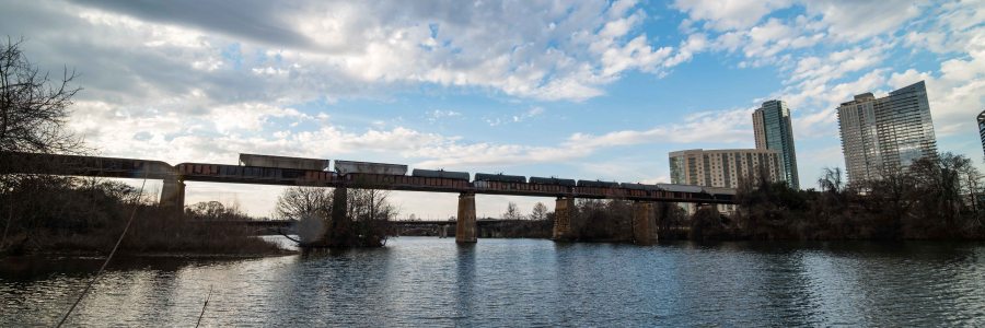 Austin Texas Downtown wide angle