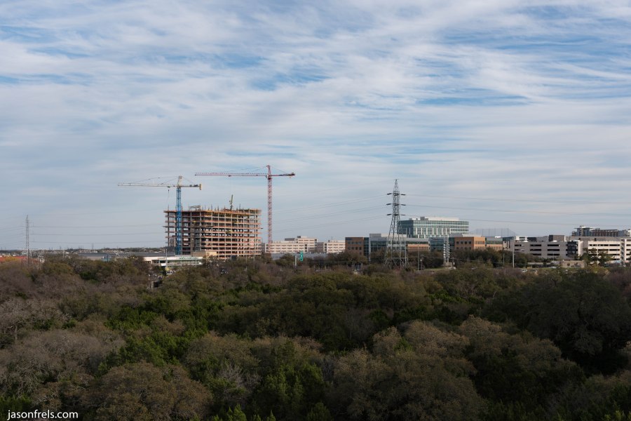Building under construction Austin Texas Domain
