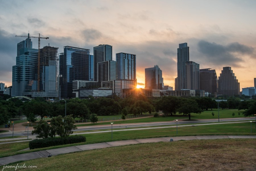 Downtown Austin Texas at sunrise