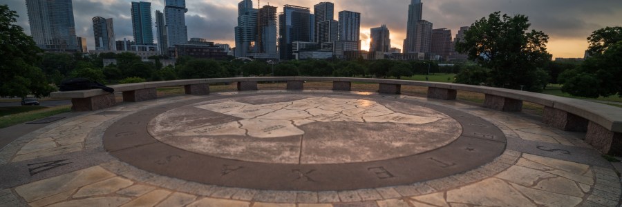 Doug Sahm Hill Park Austin Texas at Sunrise