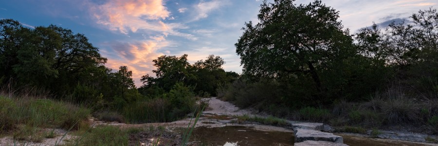 Stones across the creek at Balcones Canyonlands National Wildlife Refuge Texas
