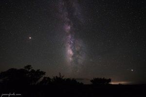 The Milky Way over Lost Maples State Natural Area Texas