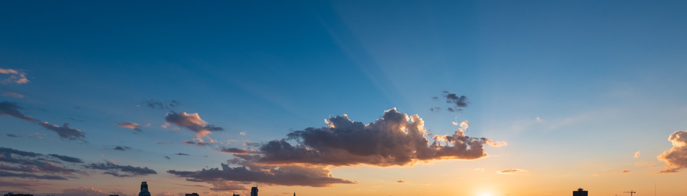 Sunset over downtown Austin Texas