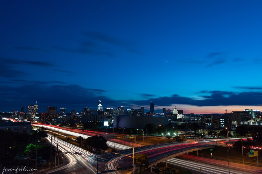 Long Exposure of Austin Texas after sunset