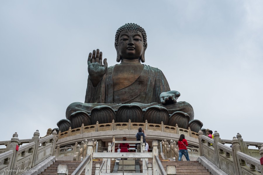 Big Budda or Tian Tan Buddha on Lantau Island in Hong Kong