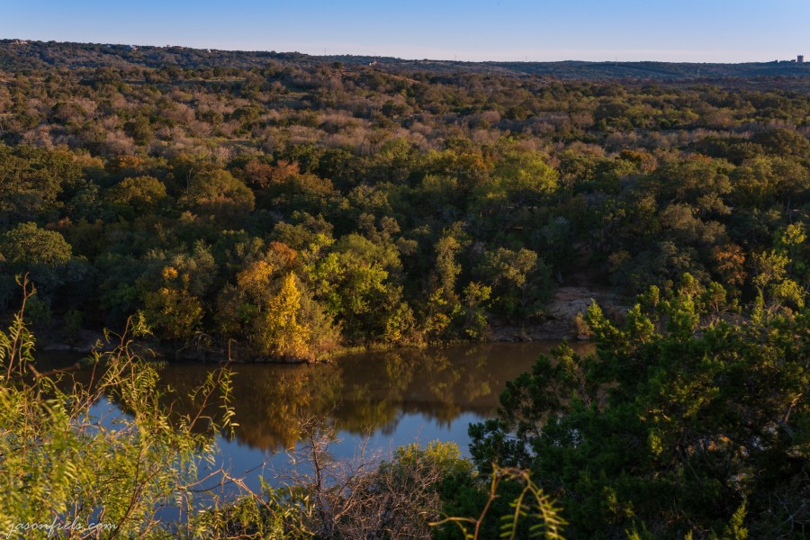 Fall foliage at Inks Lake State Park Texas