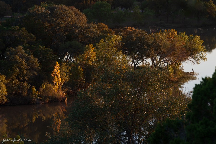 Fall foliage at Inks Lake State Park Texas