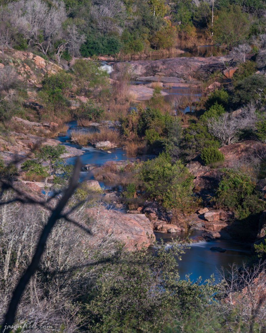 Waterfalls at Inks Lake State Park in Texas