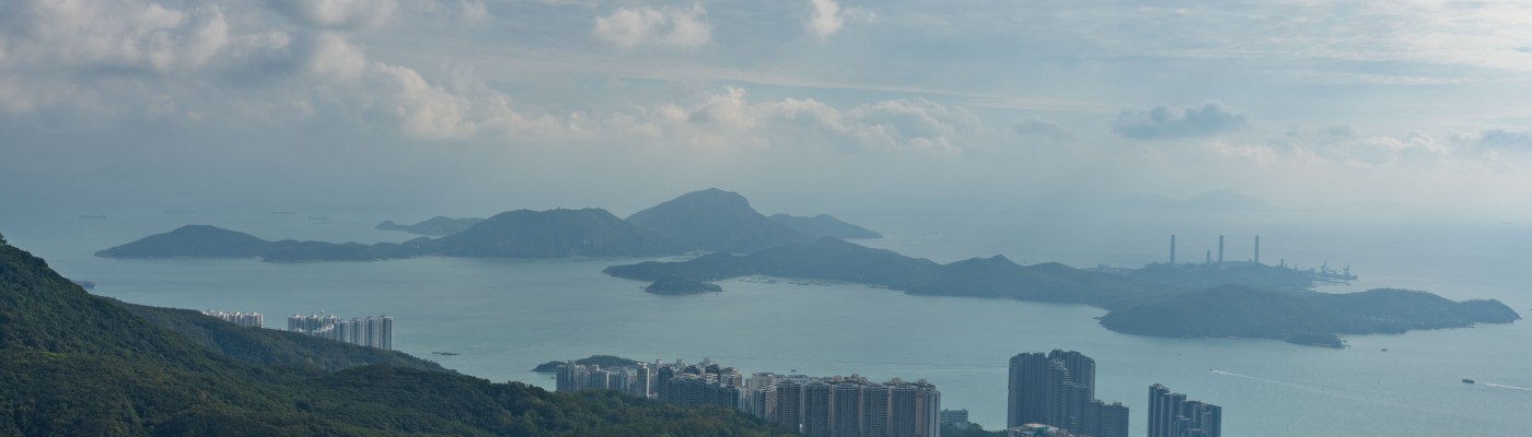 Lamma Island as seen from Victoria Peak on Hong Kong Island