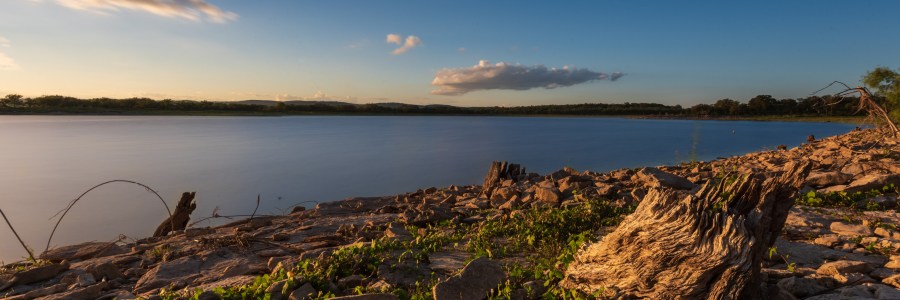 Sunset at Lake Buchanan, long exposure