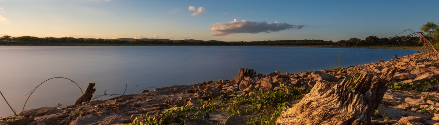 Sunset at Lake Buchanan, long exposure