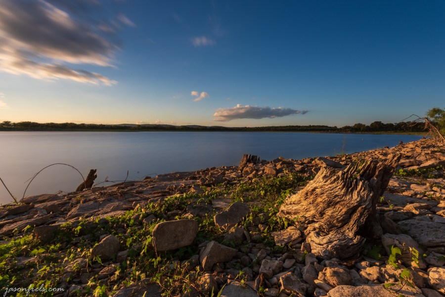 Sunset at Lake Buchanan, long exposure