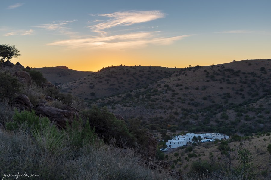 Indian Lodge at Davis Mountains State Park Texas at sunrise