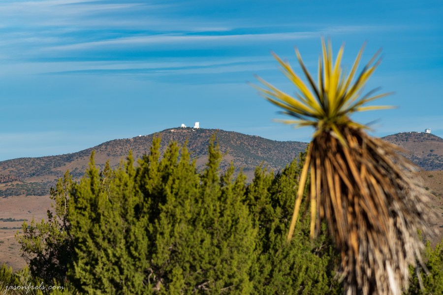 McDonald observatory from Davis Mountains State Park Texas