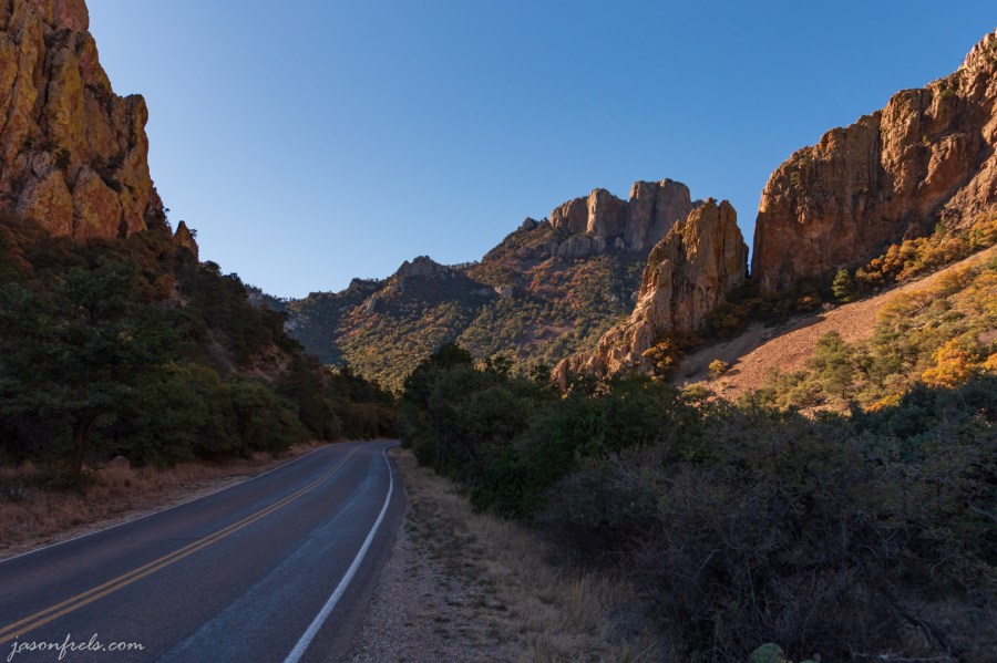Road to Chisos Basin at Big Bend National Park