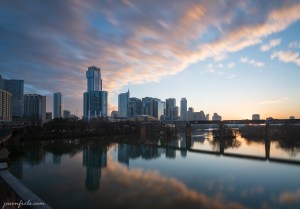 Long exposure of Austin Texas at dawn