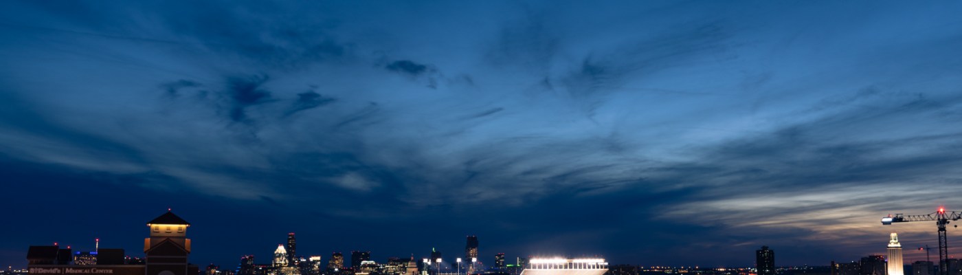 Austin Texas skyline at blue hour