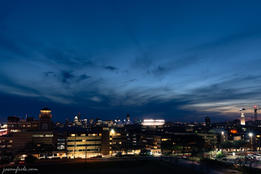 Austin Texas skyline at blue hour