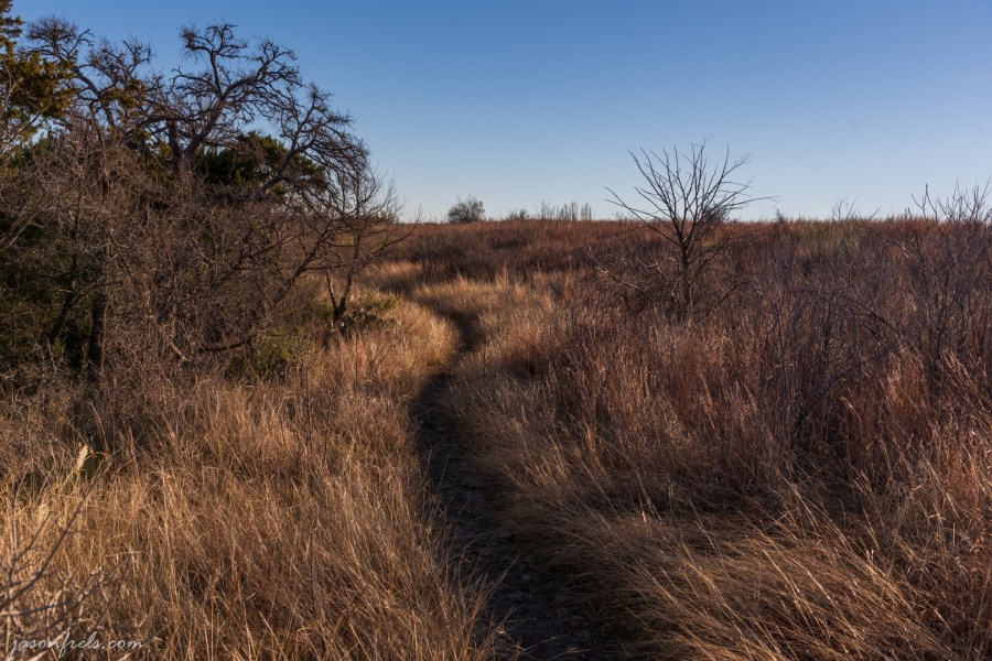 Indian Grass Trail at Balcones Canyonlands National Wildlife Refuge in Central Texas