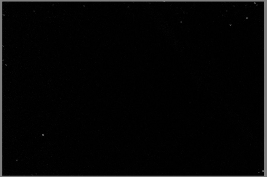 Dust on sensor after two passes with gel stick