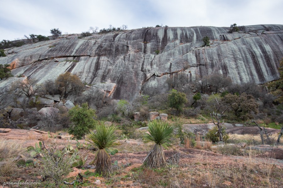 Weather lines on Enchanted Rock
