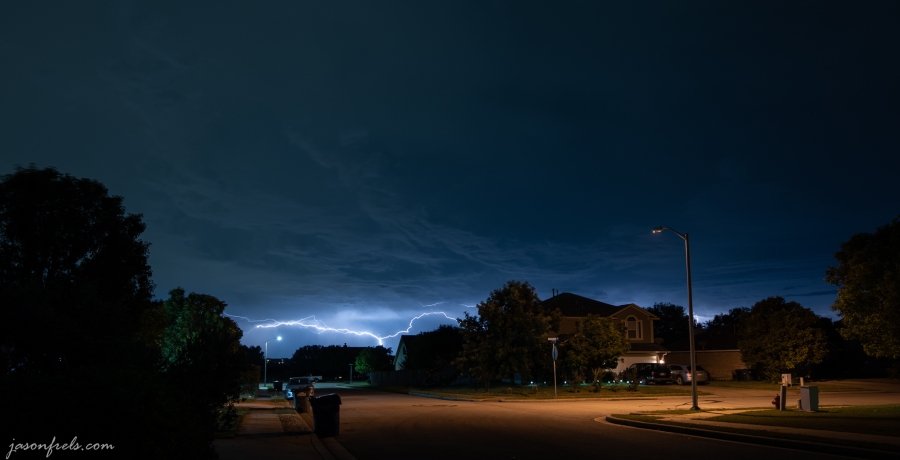 Lightning in Leander Texas