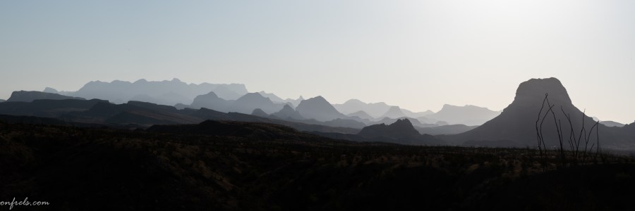 Big Bend Mountains Layered in the Morning Haze