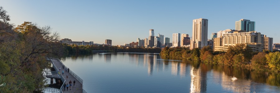 Austin at Sunset in Autumn