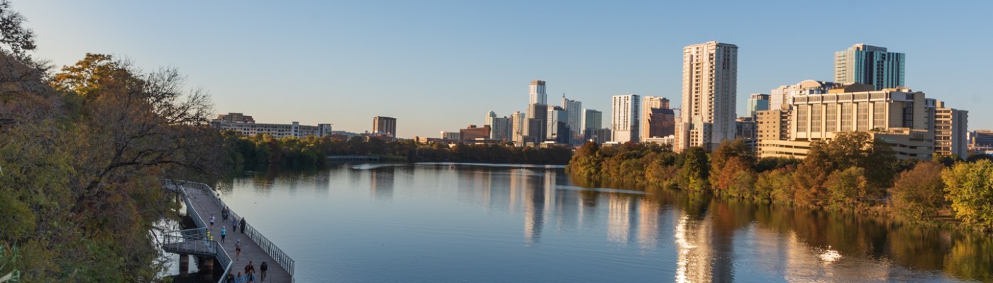 Austin at Sunset in Autumn