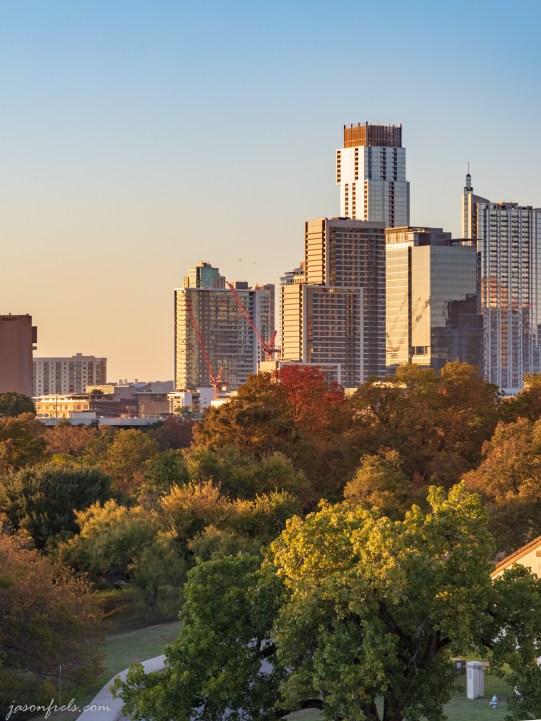 Austin During Golden Hour in Autumn