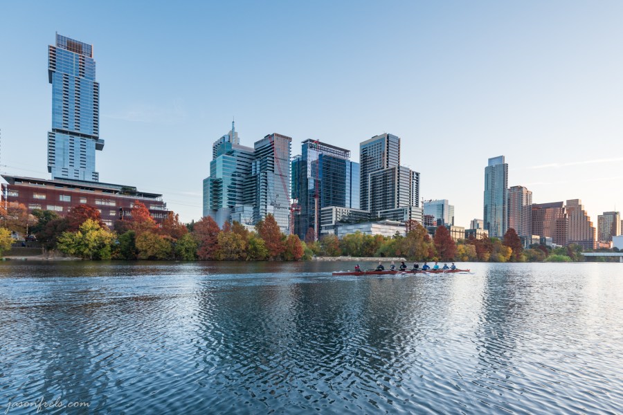 Downtown Austin at Dawn with Autumn Color