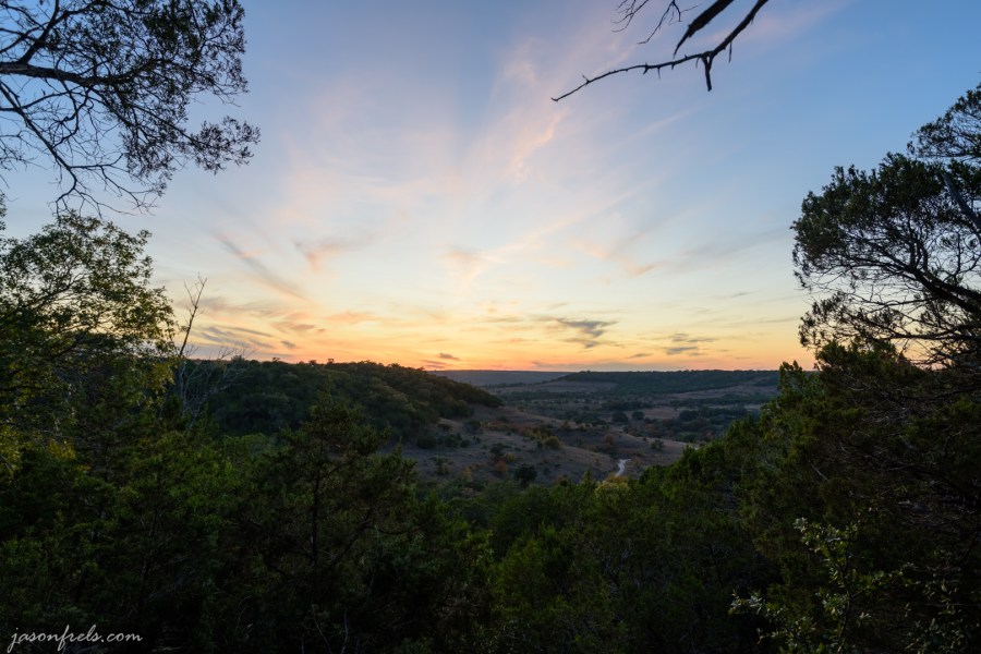 Sunset at Balcones Canyonlands