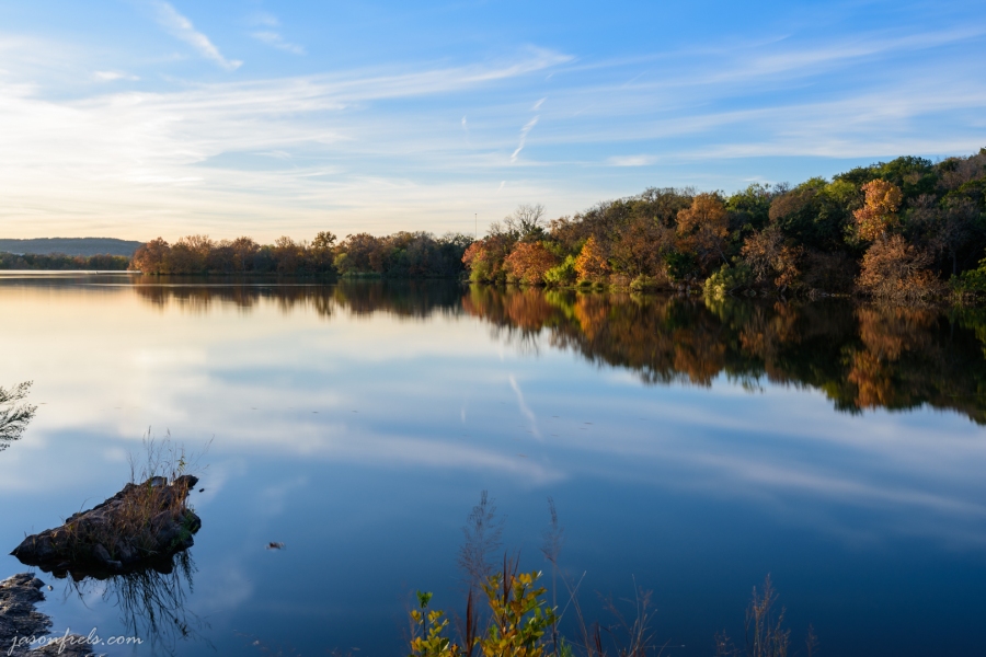 Autumn Colors Reflected in Inks Lake