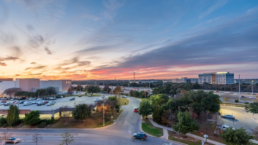 HDR Sunset at the Domain in Austin