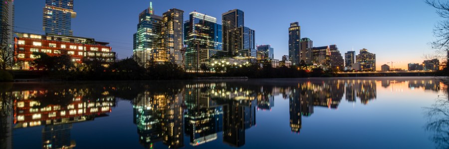 Downtown Austin Reflected in Lady Bird Lake