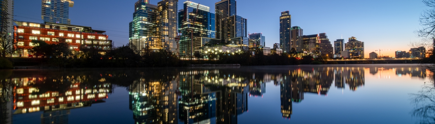Downtown Austin Reflected in Lady Bird Lake
