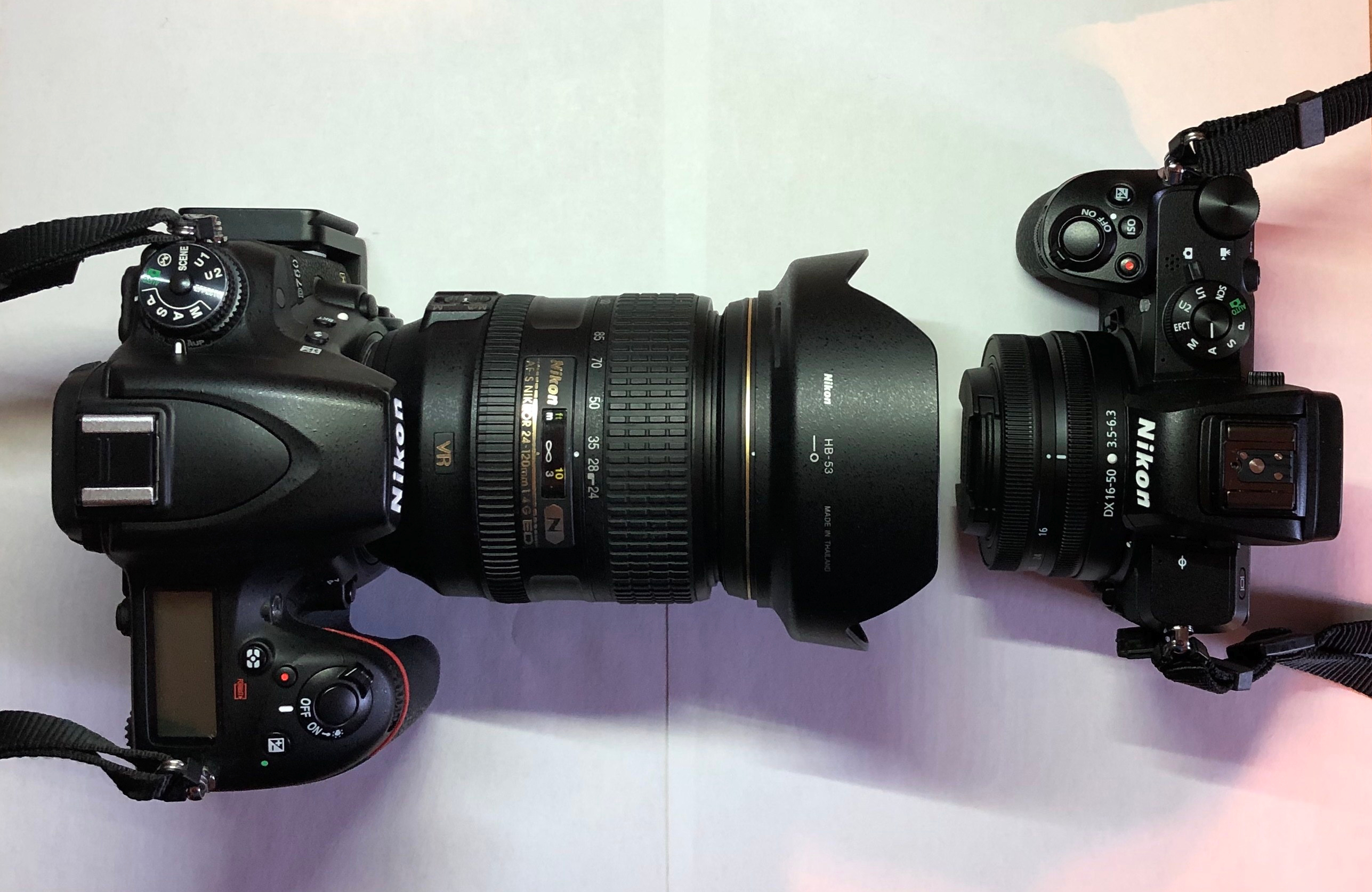 Nikon D750 and Z50