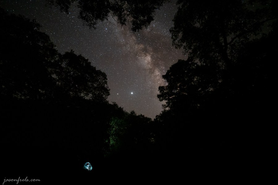 Milky Way and Camping Tent