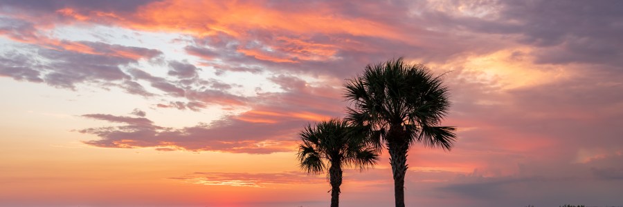 Sunset over the West Bay