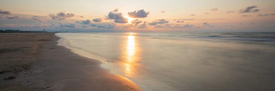 Long Exposure of a Beach Sunrise