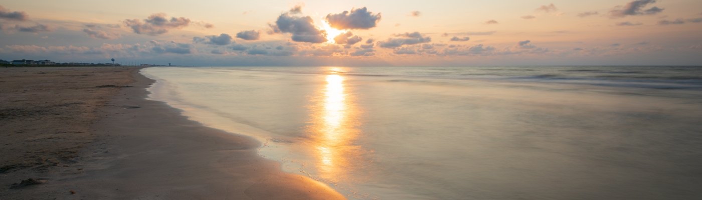 Long Exposure of a Beach Sunrise