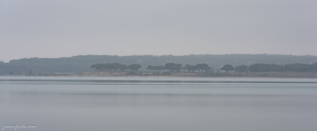 Canyon Lake in Fog