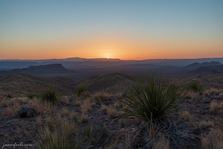 Sunset from Sotol Vista in Big Bend