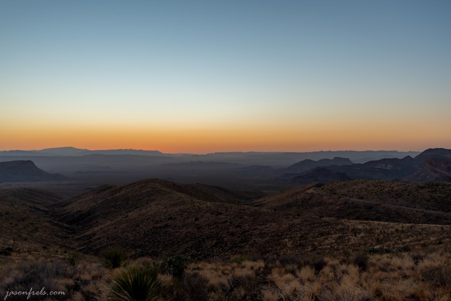 Sunset from Sotol Vista in Big Bend